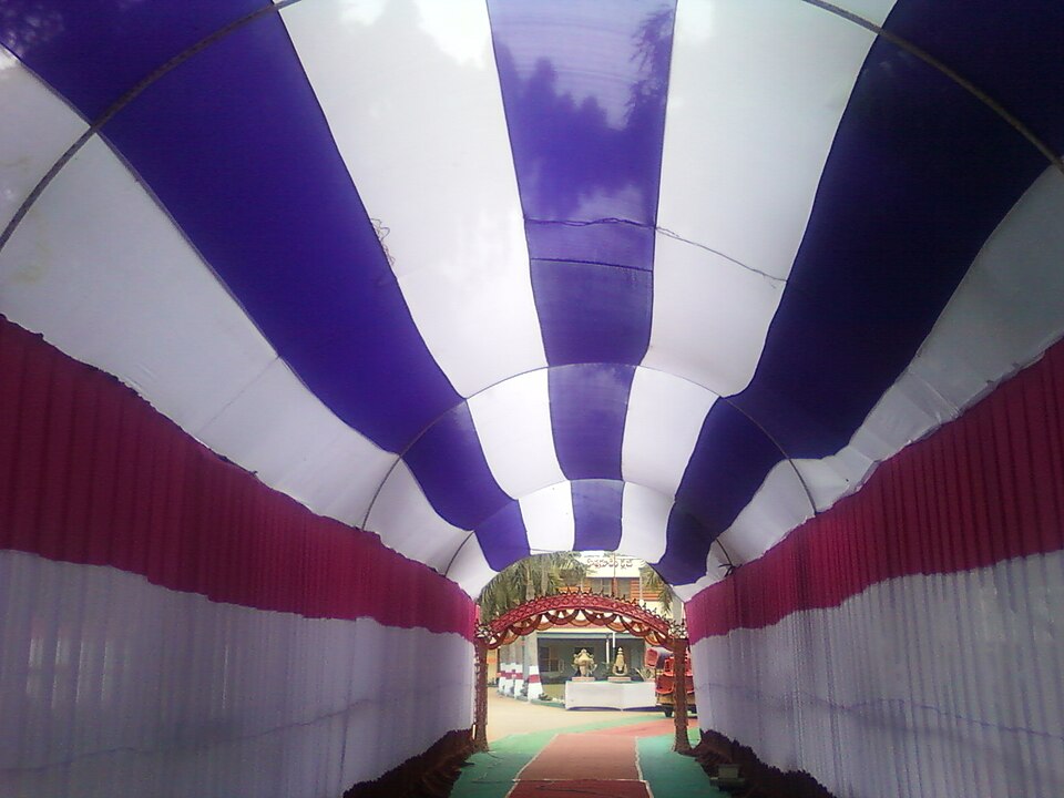Decorated entrance of the Kothagudem Club
